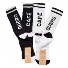 Meias Frases Quero Café Tamanho único (35 ao 43) ENVIO RÁPIDO