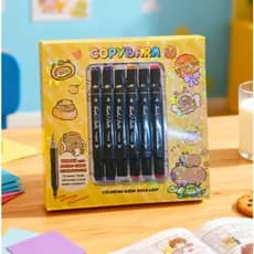 Livro de Colorir Capivara + Canetas – Kit Infantil Cute – Edição Especial