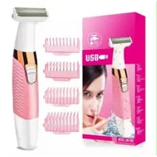 Máquina Depiladora Portátil Feminina Aprova D'água Bivolt Original Kemei