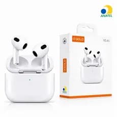 Fone Bluetooth Gold TWS FN-BJ3 Som De Qualidade Com Microfone Original Anatel