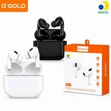 Fone de Ouvido Bluetooth 5.3 Sem Fio TWS com Microfone Touch Case Carregador Android iOS GOLD