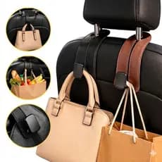 Gancho Organizador para Carro Premium – Suporta Bolsas e Compras Sem Cair