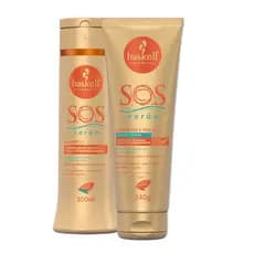 Kit Haskell SOS Verão Shampoo e Creme 240g Pos Sol 300ml