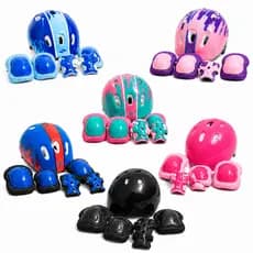 👉 Kit Proteção Infantil Completo 7 Peças + Capacete | Segurança Total para Crianças Escolha a Cor