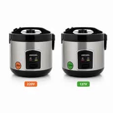 Panela Arroz Elétrica 1 Litro 220V e 127V Antiaderente Automática Preta