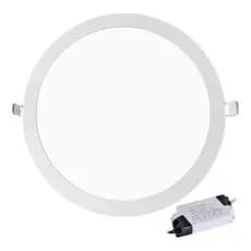 Kit 5 Painel Plafon Embutir Redondo Led 25w Bivolt 30x30 Oferta