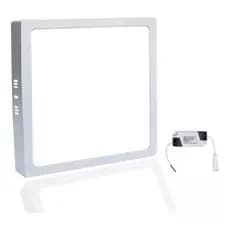 Kit 2 Painel Plafon Sobrepor Quadrado Led 18w Bivolt 22x22