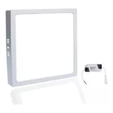 Kit 2 Plafon Sobrepor Quadrado Led 25w Painel Bivolt 22x22 Branco Frio Oferta