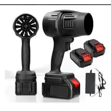 Soprador De Folhas Turbo Portátil C/ 2 Baterias 48v Potente Preto 127/220v