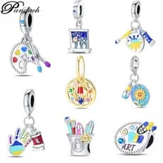 Berloques pulseira pingente S925 prata adequado para pulseira DIY fazendo jóias presente de aniversário