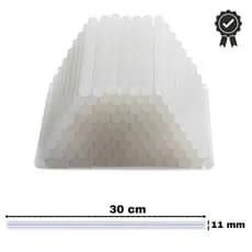 1kg Cola Quente Bastão  11,2mm x 30cm Compatível 11mm Transparente Alta Fixação para Artesanato