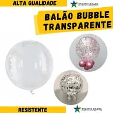 Bubble Bobo 5 "/ 10" / 20" / 24" / 36" Polegadas Balão Bolha Transparente Kit 10 unidades Decoração De Festa