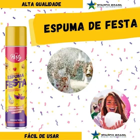 My Party Espuma De Festa Aniversario Carnaval  400ml