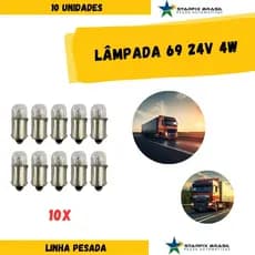 Lâmpada 69 24V 4W T4W CAIXA C/10