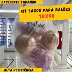 kit Saco Transporte de Balao 70x90  baloes arranjos