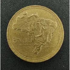 Moeda 1 Cruzeiro (Mapa Do Brasil) 1945 1946 1947 1949