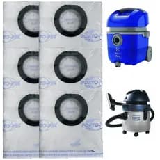 KIT 6 SACO DESCARTAVEL ASPIRADOR DE PÓ FLEX 1400 FLEXS FLEX 1400 FLEXN FLEX GREEN FLEXG A10N1 AWD01 A10T A10 CLEAN CAR