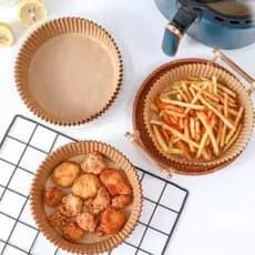 Formas Descartáveis Para Air Fryer Pacote Com 50 Unidades Forros De Papel Para Air Fryer