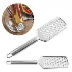 Ralador De Aço Fino Inox (FINO) - Multifuncional Para Queijo e Legumes Cozinha