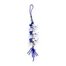 Pendente Trio Elefantes Decorativos Premium – Amuleto da Sorte e Prosperidade -  27 CM