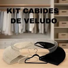 Kit 10 Cabide de Veludo Antideslizante para Roupas Aveludado Preto Camisa Agasalhos Calças Adulto Infantil