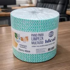 Pano Magico de Limpeza Multiuso Rolo Ate 600 Unidades 20x40cm Alta Absorcao Não solta Fiapo Tipo Perflex