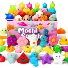 KIT 50 -10 Squishy Bichinho Macio Fofo de Apertar Anti Stress Mochi De Brincar Pop It Fidget