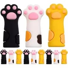 3 Protetores De Bico Alicate/Lapis PATINHA Silicone conjunto (PRETO+BRANCO+AMARELO)