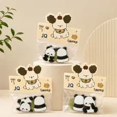 Kit com 2 Clips Panda Kawaii em Acrílico Transparente para Fotos Bilhetes e Documentos