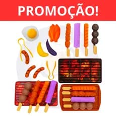 Brinquedo Infantil Kit Churrasco Comidinha Espetinho Divertido - ENVIO IMEDIATO