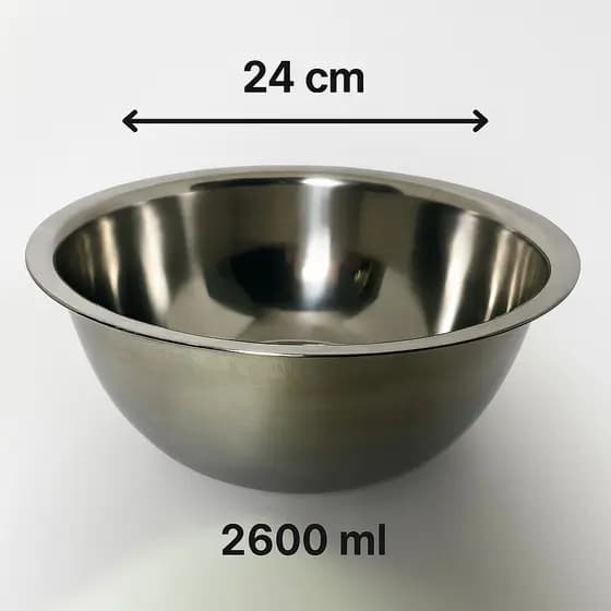 Tigelas Inox Profissional Fundo Grosso Bacia Saladeira Tigela - ENVIO 24 HORAS