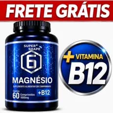 6 MAGNÉSIO + B12 METICOBALAMINA 60 Comprimidos 1000 mg (  POTE PARA 02 MESES USO  )