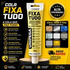 COLA FIXA TUDO MESMO 80 gramas  ORIGINAL Cola Até Debaixo D'água - DISTRIBUIDOR AUTORIZADO UNIPEGA