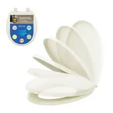 Tampa Assento Sanitário Universal Soft Slow Close Com Amortecedor Creme PP Tupan