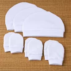 kit 3 Toucas + Luvas 100% Algodão Para Bebê Recém-nascido, Leve e macio Para o conforto do seu bebê