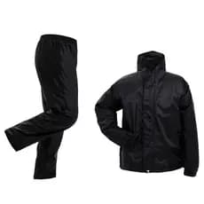 Conjunto Capa de Chuva Impermeável Motoqueiro Motociclista Gola Alta Nylon Emborrachado