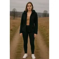 blusa de frio com capus (siper) pelúcia