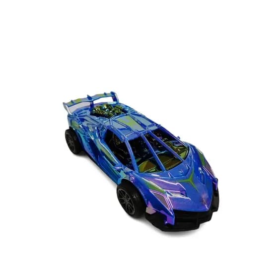 Carrinho de brinquedo cintilante com fricção 16cm