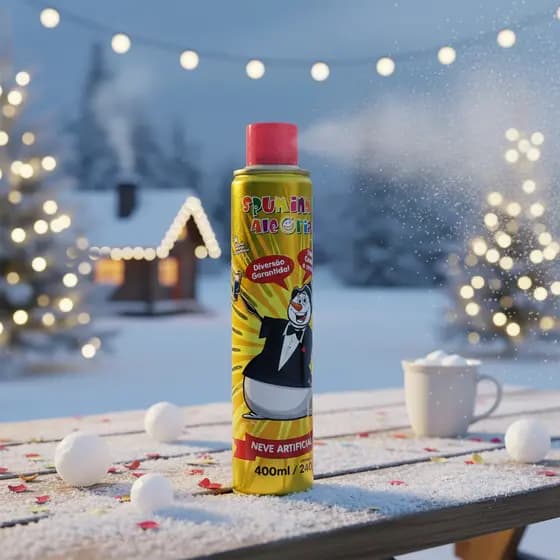 Espuminha Da Alegria Neve Artificial 400ml Festa Carnaval