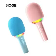 Microfone Bluetooth Infantil com LED | Karaokê + Efeitos de Voz