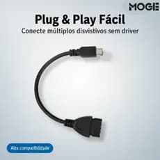 Adaptador OTG Micro USB V8 para Celular Android Tablet Pendrive Teclado Mouse - Marca Verde