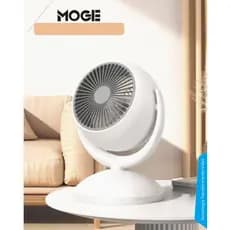 Ventilador de Mesa Portátil Recarregável | 23cm | 4 Velocidades | Silencioso | USB