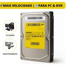HD 1TB Interno SATA 3.5” para PC, DVR e CFTV | ENVIO IMEDIATO + NF e Garantia