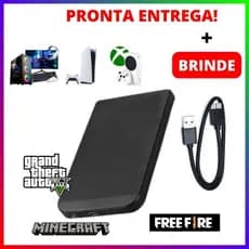 HD Externo 320GB com USB 3.0 Gamer Original +Velocidade Xbox e PS4 Expansão Disco Rígido