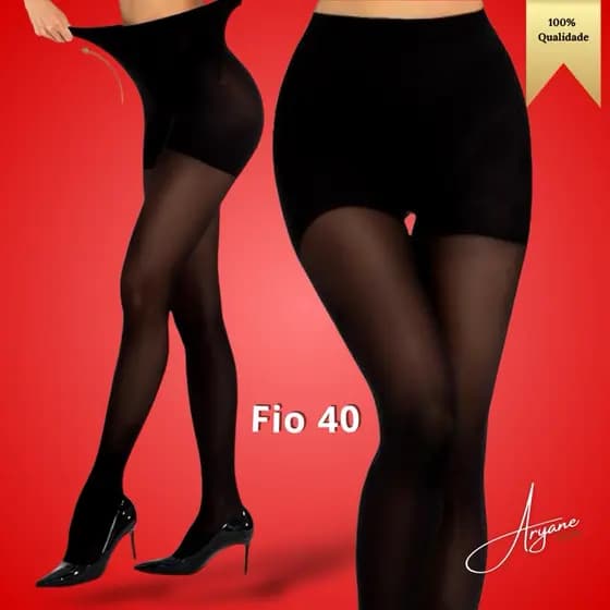 Meia Calça feminina Fio 40! Confortável e Resistente do 36 ao 44
