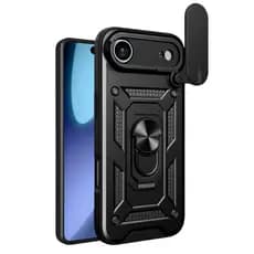Capa Capinha Case Armor C/ Proteção de Câmera e Suporte Anel Para iPhone 17 Air