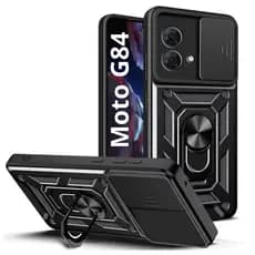 Capa Capinha Preta Com Proteção Nível Militar Com Suporte e Proteção de Câmera Para Moto G84