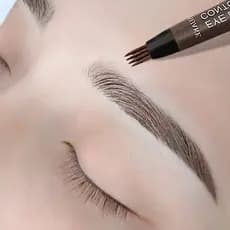 Caneta Para Sobrancelha À Prova D'água De Longa Duração Com 4 Pontos