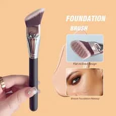 Pincel Profissional De Base Grande Angular-Sintético , Sem Fragrância Para Todos Os Tipos De Pele , Ideal Contorno E Mis