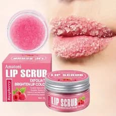 Esfoliante Labial Com Aroma De Framboesa 30g/1.06 Onças , Cuidado E Hidratante Esqualano Vegetal , Remoção De Pele Morta